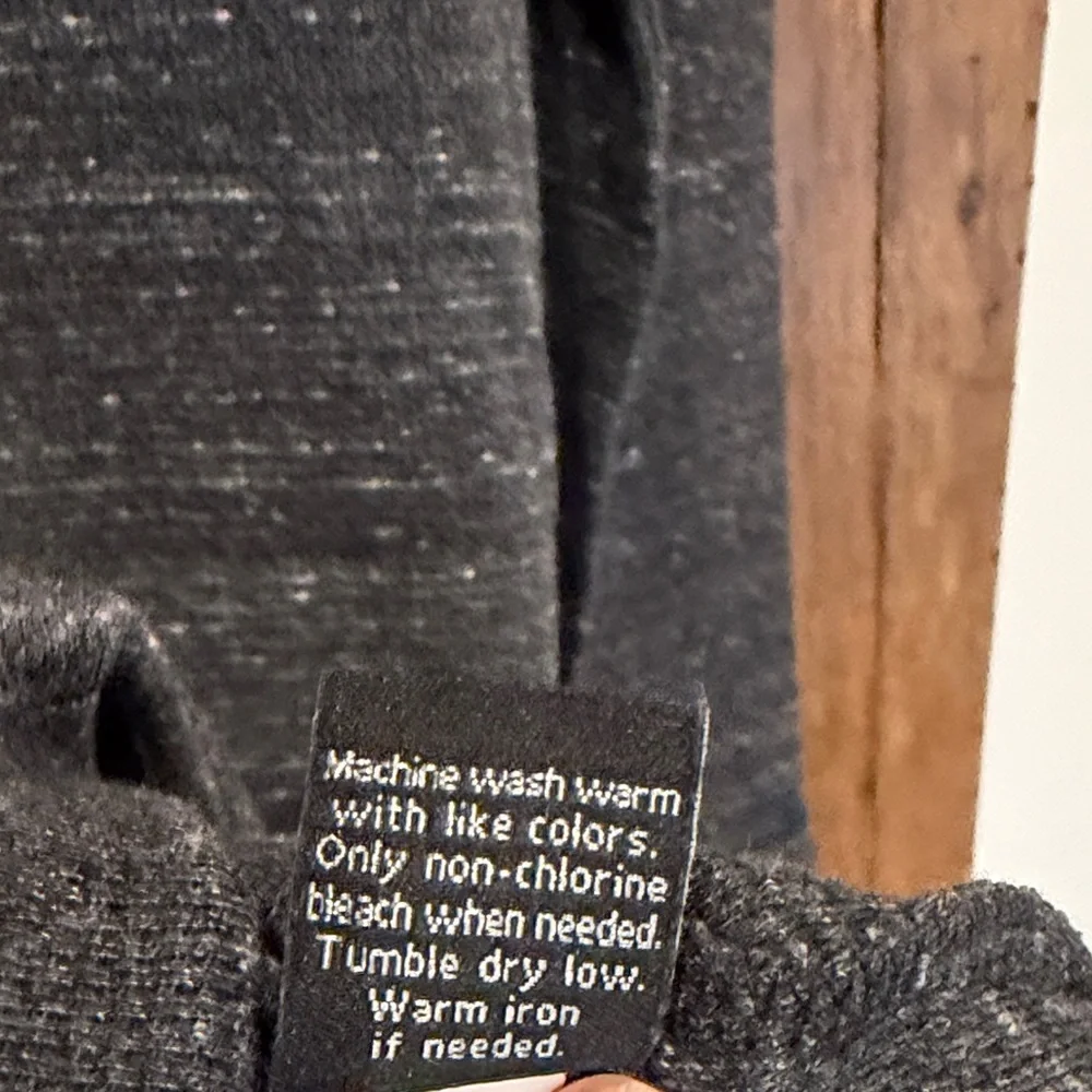 APT. 9 Men’s Large Thermal Charcoal Gray Heather Long-Sleeve T-shirt